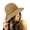 Coffee, variant on Open Knit Brown Braided Trim Vented Cotton Beach Sun Hat - Navy