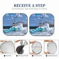 thumbnail image 4 of Lsque Lighthouse in Havana 2 PCS Windshield Sun Shade | CarFoldable Window Covers | Car Accessories Reflect UV for Universal Cars SUV Truck | Medium, 4 of 7