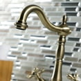 thumbnail image 4 of Kingston Brass Heritage Two-Handle Vessel Sink Faucet Antique Brass Antique, 4 of 5
