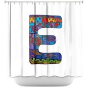 Shower Curtains - DiaNoche Designs by Dora Ficher - Letter E