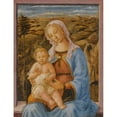 thumbnail image 3 of Francesco Pesellino 15x18 Black Modern Framed Museum Art Print Titled - The Madonna and Child Seated on a Window Ledge, a Landscape Beyond, 3 of 5