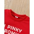 thumbnail image 5 of Gureui Valentine's Day Toddler Infant Baby Girls Boys Pullover Sweatshirt, Long Sleeve Round Neck Heart Letter Print Ribbed Shirt Tops, 5 of 8