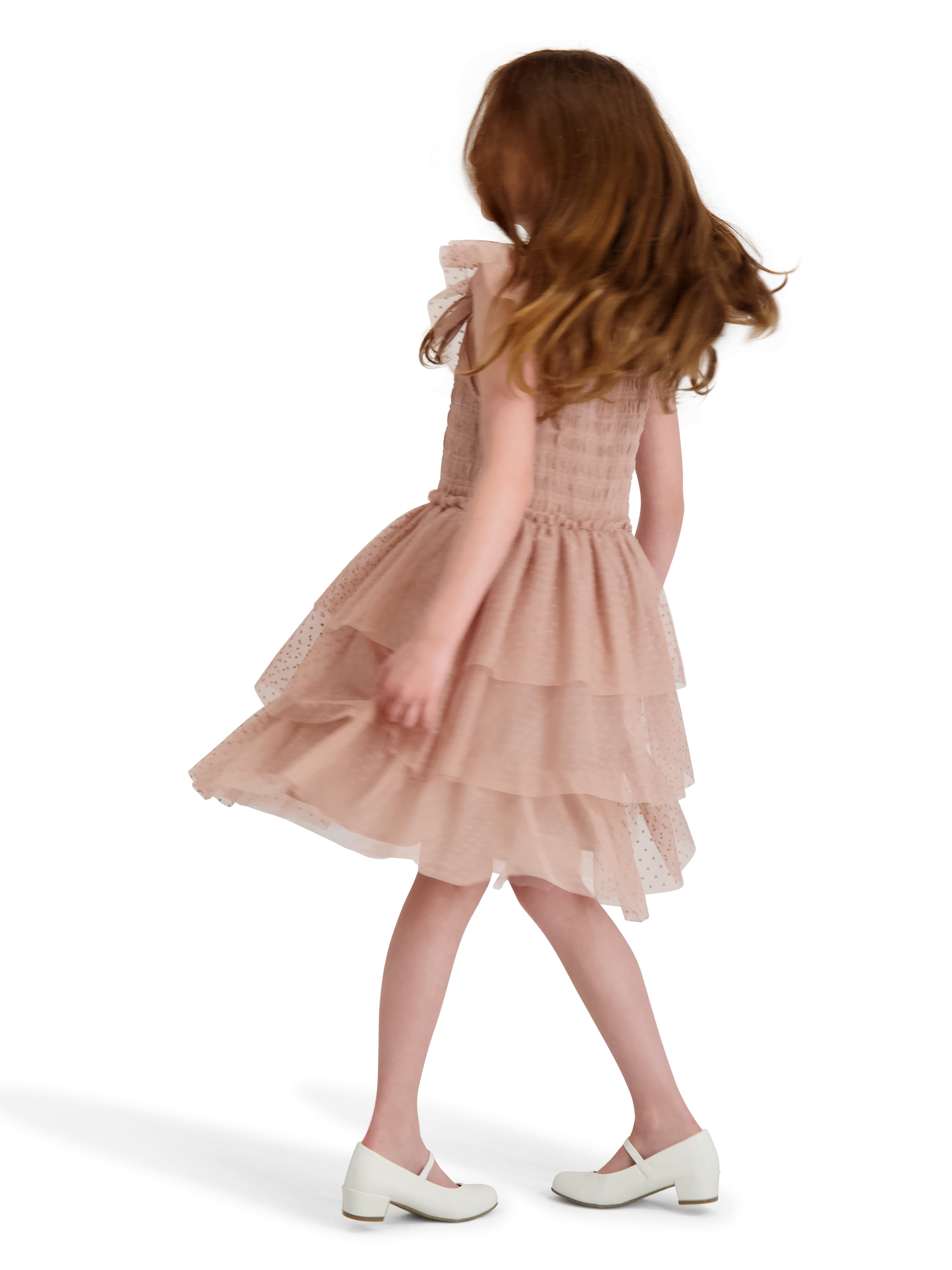 Kensie Girl Smocked Swiss Dot Dress, Sizes 4-16