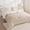 Beige, variant on Sherpa Comforter Set Size 62 * 80", Soft Warm Fleece Spring Fall Blanket Filled with Lightweight Microfiber, Winter College Dorm Bedding Sets with 1 Pillow Sham