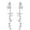 Silvery, variant on Crystal Long Star Dangle Earrings for Women Girls 925 Sterling Silver Post Pin 14K Gold Plated Shiny Tassel CZ Stars Celestial Charms Drop Dangle Stud Lightweight Fashion Birthday
