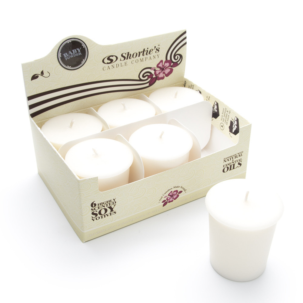 Baby Powder Soy Votive Candles Scented with Natural Fragrance Oils