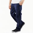 thumbnail image 7 of XIMIN Boys Cargo Pants Retro Bootcut Elastic Waistband Straight Leg Sport Pant Drawstring Open Bottom Casual Classic Running Hiking Fall Trousers with Pockets, 7 of 7