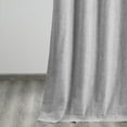 thumbnail image 5 of Millennial Grey Thermal Cross Linen Weave Blackout Grommet Curtain (1 Panel), Millennial Grey, 50W X 96L, 5 of 6