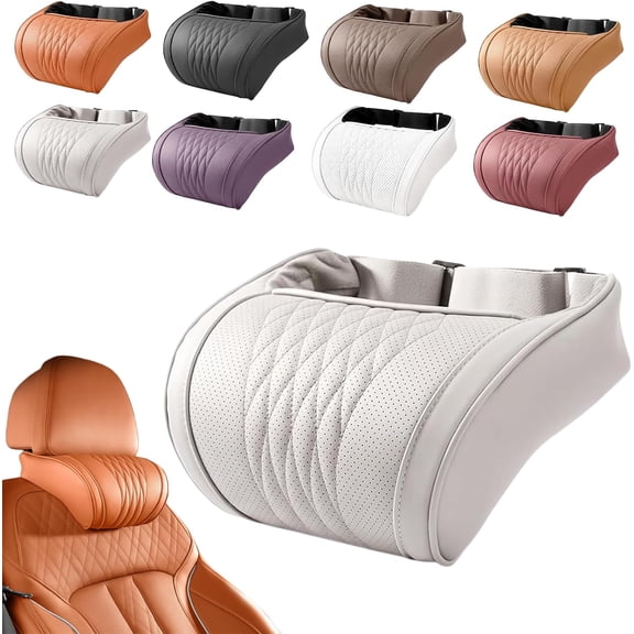 Universal Memory Foam Car Headrest Neck Pillow for Driver & Passenger,E