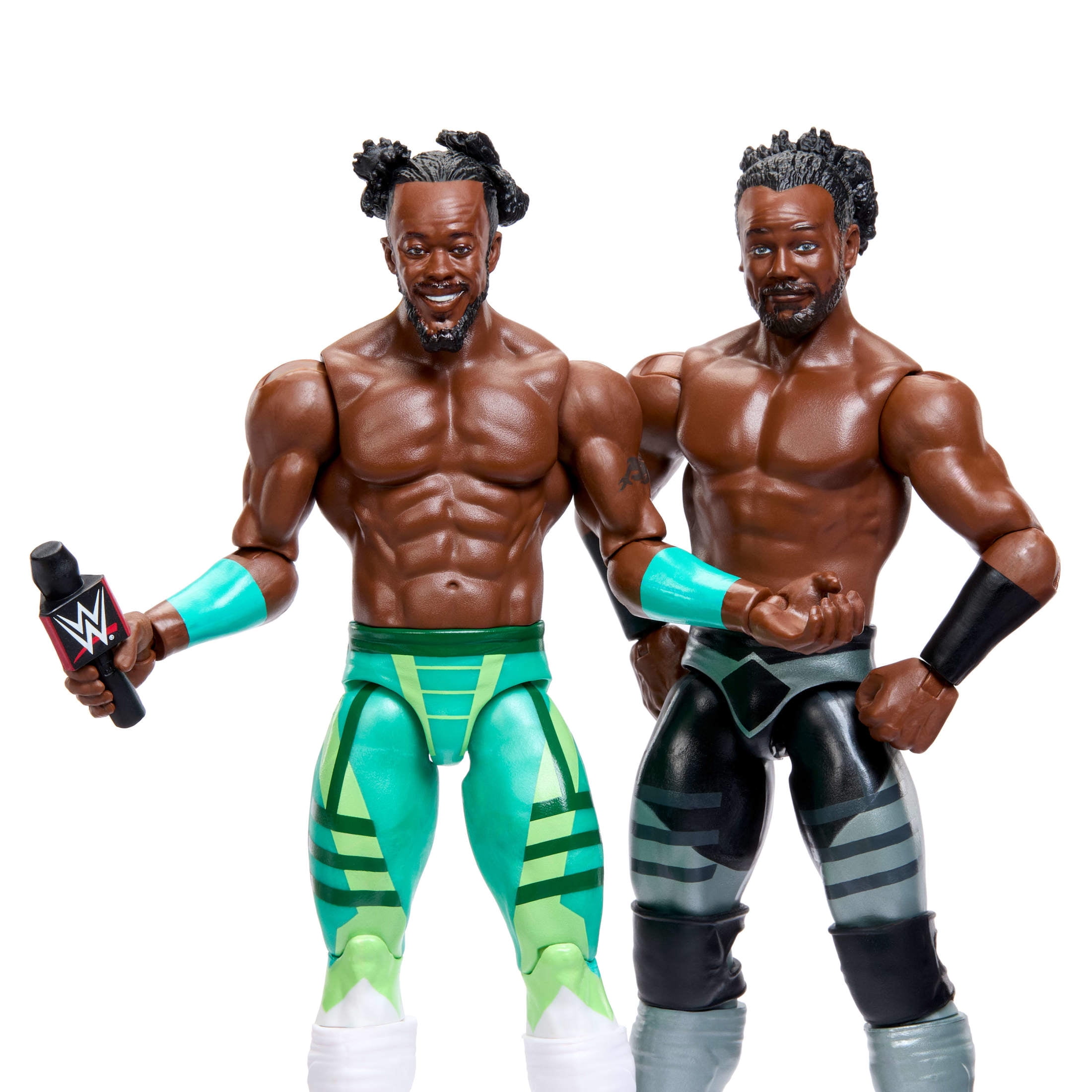WWE Main Event Showdown Kofi Kingston & Xavier Woods Action Figures Set, Series #25, 6-inch