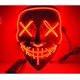 thumbnail image 3 of Máscara de terror LED, máscara de Halloween, purga con 3 efectos de luz, controlable, para decoración de disfraces de fiesta de carnaval, cosplay, decoraciones de fiesta, 3 of 5