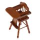 thumbnail image 4 of Adorable sillón de madera para comedor de casa de muñecas a escala 1/12 (color madera), 4 of 9