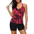 thumbnail image 4 of Womens Printed Strappy Racerback Tankini Swim Top No Bottom S - XXXL, 4 of 5