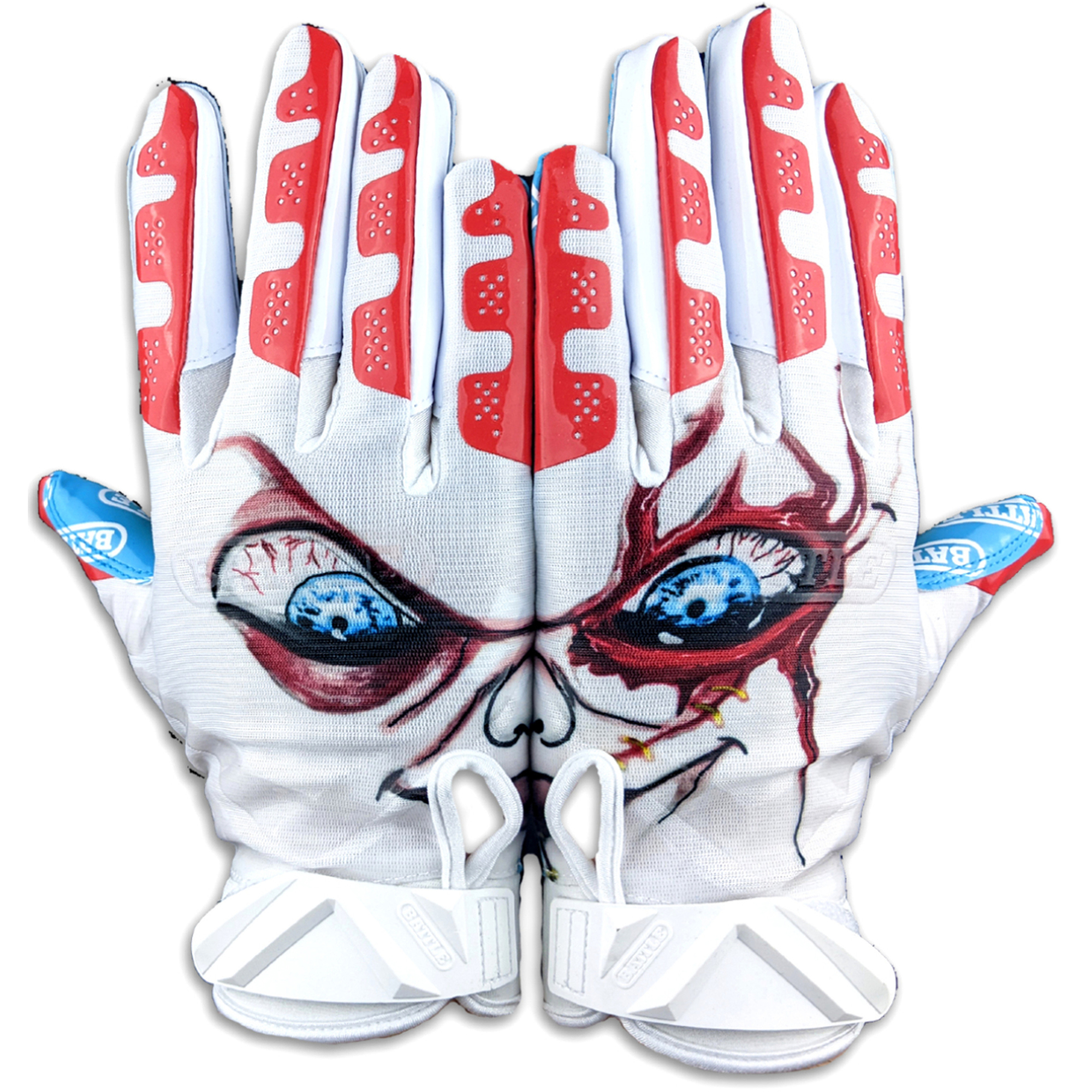 Battle Sports Youth Lil Evil Cloaked Football Receiver Gloves - XL