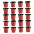 thumbnail image 5 of PAMINGONO Indoor Flower Pot Simple Round Brown Plastic Planter 20Pcs 4.9X4.9X3.9in, 5 of 8