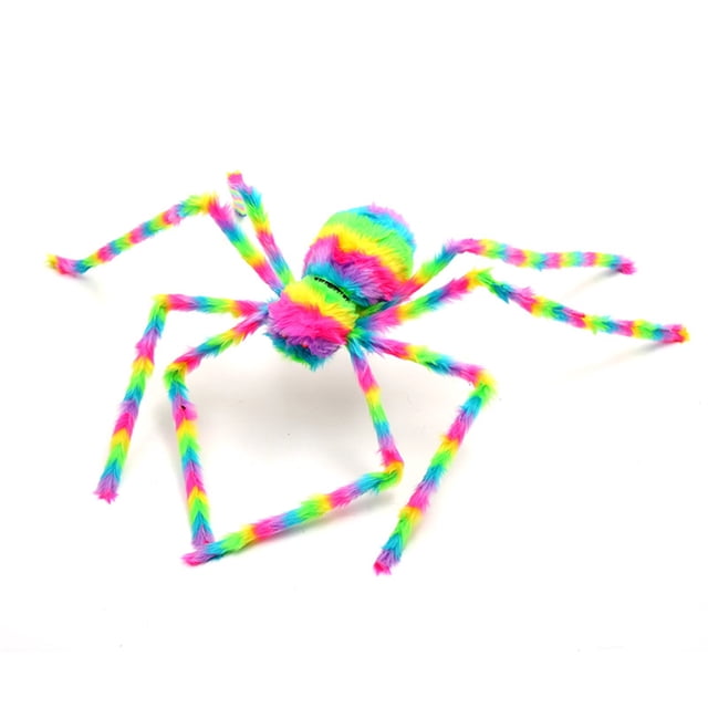 Crâne de Simulation d'Halloween Grande Araignée en Peluche