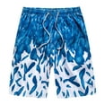 thumbnail image 2 of ICHUANYI ClearanceMen's Five-point Quick-drying Sports Surfing Printing Plus Size Seaside Vacation Beach Shorts Swimming Trunks(Light blue, L) ICHUANYI WER20232080502280, 2 of 3