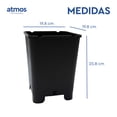 thumbnail image 4 of Macetas Cuadradas de Plástico con Patas | 8 Macetas de 7 Litros, 4 of 6