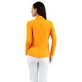 thumbnail image 2 of IBKUL Golf Ladies IceFil Long Sleeve Mock Orange Peel Small, 2 of 4