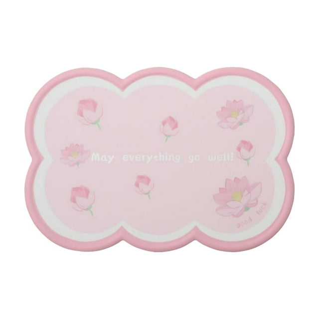 Alfombrilla para salpicadero de coche, antideslizante, reutilizable, genérica y gruesa. Loto pequeño rosa