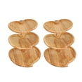 thumbnail image 1 of 3 Tier Wooden Tiered Tray Stand Heart Shaped Wood Cupcake Stand Serving Tray J6 R2T2, 1 of 8