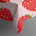 thumbnail image 5 of Red Strawberry Plants Fruit Pink Pattern Square Tablecloth,Waterproof Square Table Cover,Wipeable Spillproof Washable Table Cover for Home Kitchen Party Decor 42"X42"(107x107cm), 5 of 6