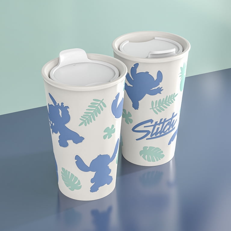Zak Designs 11oz Stitch Java Twist Tumbler, Ceramic Tumbler with