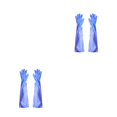 thumbnail image 2 of Naiovety 1 Pair Cleaning Glove Washing Mitten Thicken Fishing Household Pond Long Accessories Gloves Wear-resistance Non-slippery Sleeve largo/caliente 2piezas, 2 of 6