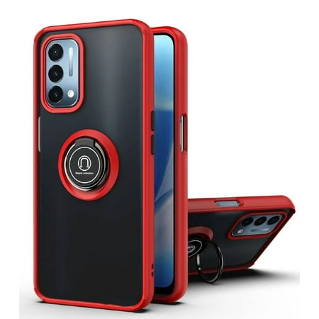 OnePlus Nord N200 5G Phone Case, Slim Protective Multi-Function for OnePlus Nord N200 5G Phone Case Red