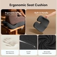 thumbnail image 2 of for Office Chair, Car & Wheelchair – Soft Comfort Coccyx Cushion for Tailbone & Sciatica Pain Relief, Portable  Pad for Long Sitting, Driving & Travel, 2 of 7