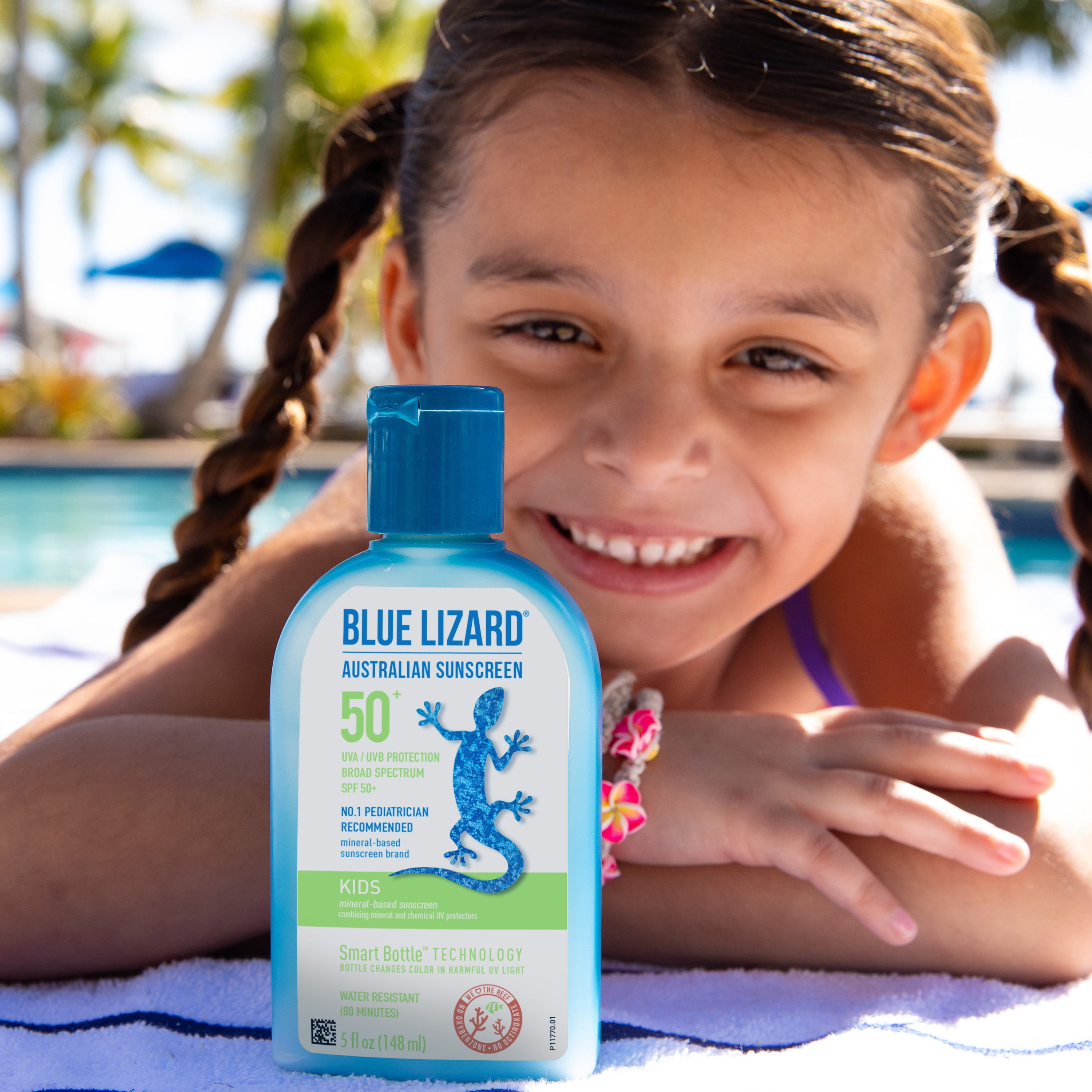 Blue Lizard Kids SPF 50 Mineral Based Sunscreen Lotion Broad Spectrum 5 fl oz