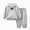 T059-Grey, variant on Zuwimk Boys And Girls 2-Piece Letter Print Hoodie Jogger Set, Athletic Outfits Elastic Waistband, Big Boy Girls Toddler Activewear(T059-Grey)