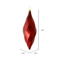 thumbnail image 2 of Vickerman 8" Wine Shiny Swirl Finial Ornament, Pack of 6, 2 of 3