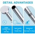 thumbnail image 3 of Tringle de Rideau de Douche - Tringle de Rideau de Douche à Ressort à Tension Réglable en Acier Inoxydable de Qualité Supérieure - Antidérapante Sans Perçage Sans Rouille pour Salle de Bain, 3 of 7