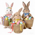 thumbnail image 4 of Natural Woven Flower Pot Planter Basket for Home, Rattan Style Decorative Pot Cover Indoor Outdoor Garden Container Holder for Green Plants and Home Decoration 14.5*12*10cm, 4 of 7