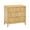 Warm Pine/Gold, variant on Nathan James Jasper Mid Century Modern 3-Drawer Dresser with Solid Wood Frame, Fluted Dresser for Nursery or Small Drawer for Bedroom, Warm Pine