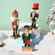thumbnail image 4 of Cascanueces Decoraciones navideñas Adornos de cascanueces de Navidad, Figuras de cascanueces para adornos de árboles de Navidad Regalo de cumpleaños Fiesta en casa Decoraciones de Navidad kaili Sencillez, 4 of 5