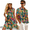 Beautiful Tropical Floral, variant on Matching Hawaiian Outfits for Couples Tropical Palm Leaf Couple Matching Outfits for Beach Seaside Breathable Womens Summer Dresses Soft and Comfortable