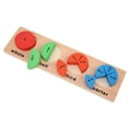 thumbnail image 4 of Bloques de tablero geométrico de madera para bebé, juguetes educativos de colores a juego con forma para niños, 4 of 5