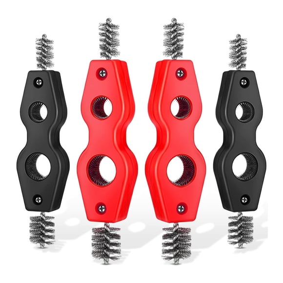 4 Pieces Copper Pipe Cleaner Copper Tubing Brush Pipe Brush Cleans Inside Outside Thread Cleaner Plumber Brush Cleaner