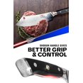 thumbnail image 4 of DALSTRONG Hybrid Cleaver & Chef Knife - 8 inch - Shogun Series ELITE - The 'Crixus' - Japanese AUS-10V Super Steel Kitchen Knife - Black Handle - Razor Sharp Knife - Meat Cleaver Heavy Duty - w/Sheath, 4 of 7