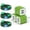 3pcs Green, variant on USB Charger Block, 3 Pack USB Wall Charger with 6FT Type C Charger Cable Cord USB-C Charging Cable, Dual Port Phone Charger Android Fast Charging Block USB Plug Adapter USB Charging Block