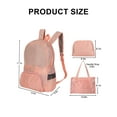 thumbnail image 4 of Luxtrada Foldable Backpack Outdoor Waterproof Portable Dual Purpose Shoulders Travel bag (Pink), 4 of 8