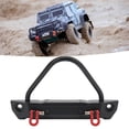 thumbnail image 4 of RC Car Front Bumper, Easy To Install Accuracy Design 1/10 RC Front Bumper With Lamps For RC Crawler Car Black, 4 of 8