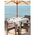 thumbnail image 2 of Outdoor Tablecloth with Umbrella Hole and Zipper, Pink Valentine's Day Square Table Cloth 60x60 Inch Waterproof Tablecloth, Roses Spring Floral Wooden Farmhouse Picnic Table Cover for Patio Camping, 2 of 7
