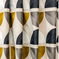 thumbnail image 5 of Fabric Mart Direct Charcoal, Gray Cotton Fabric By The Yard, 54 inches or 137 cm width, 7 Continuous Yards Gray Cotton Fabric, Almost Circles Embroidery, Geometric, Upholstery Curtain Wholesale Fabric, 5 of 8