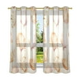 thumbnail image 6 of Yayeee Window Curtains Set of 2 for Living Room Light Filtering 63"x52", Pink Seashell, 6 of 7