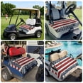 thumbnail image 6 of Golf Cart Seat Covers for 2 Seater,4th of July Microfiber Cart Seat Towel Blanket,Independence Day Blue Star Red Stripe Absorbent Breathable Non Slip Bench Seats Protector for Golf Course 51"x31", 6 of 9