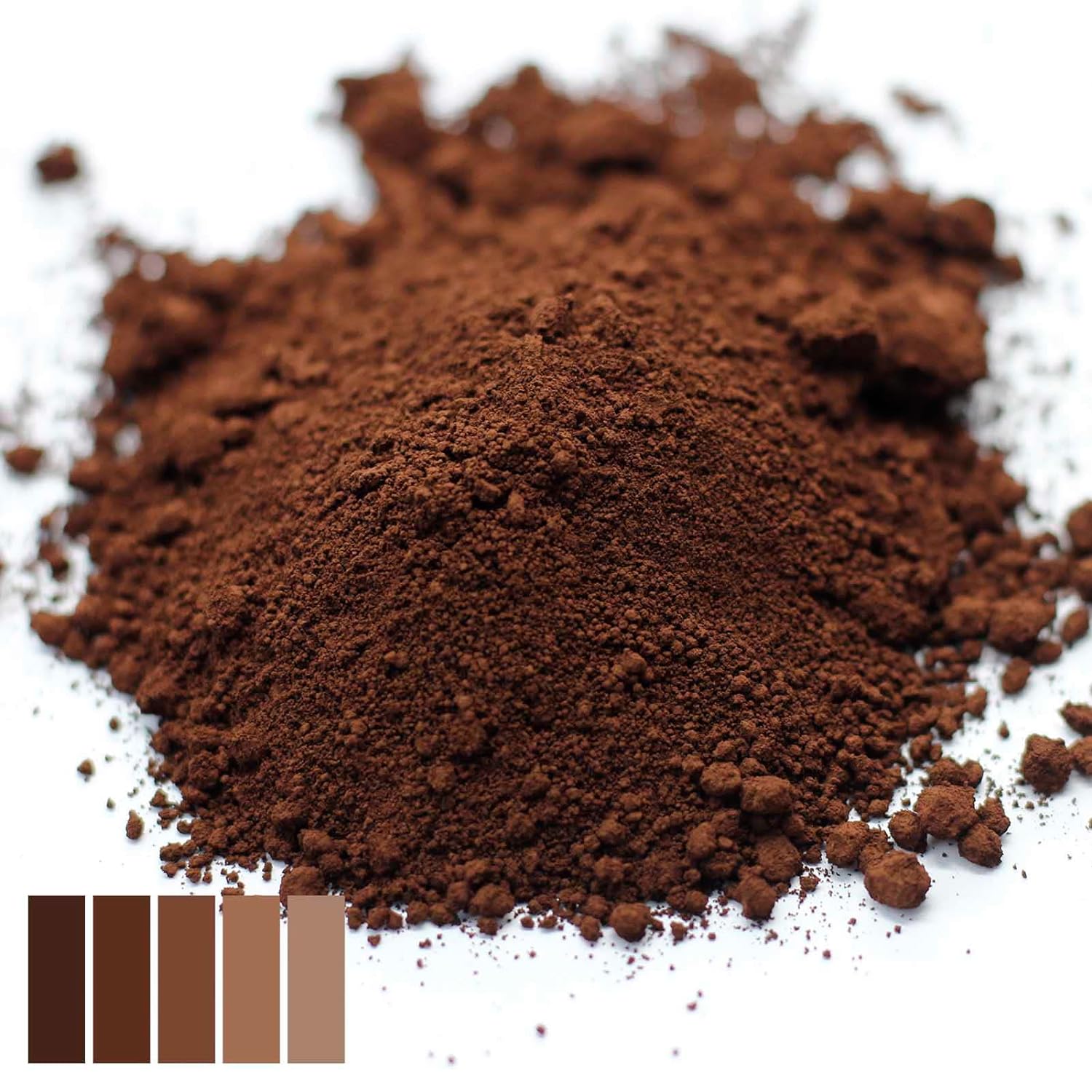 Brown Pigment Powder, Matte Brown Iron Oxide Powder, Brown Concrete Pigment Powder, Brown Grout Colorant, Color Dye for Cement Clay Wood Stain Putty Epoxy Resin- 4 Oz, 8 Oz, 16 Oz