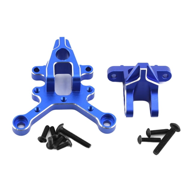 Soporte central delantero de metal para coche RC, piezas de repuesto para modelos RC DIY Azul